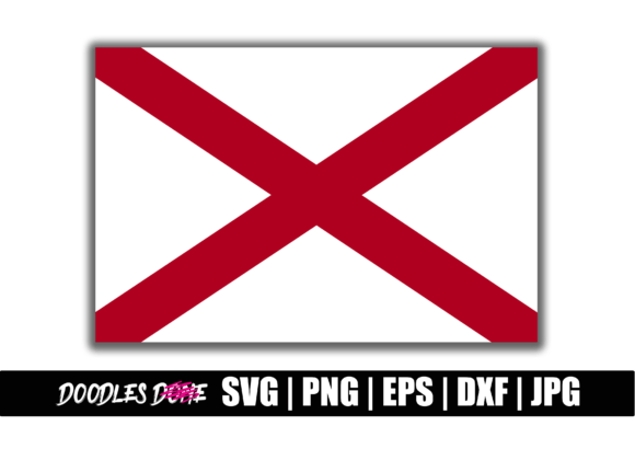 Alabama State Flag Graphics for Crafts