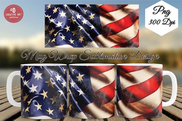 American Flag Graphics for Crafts
