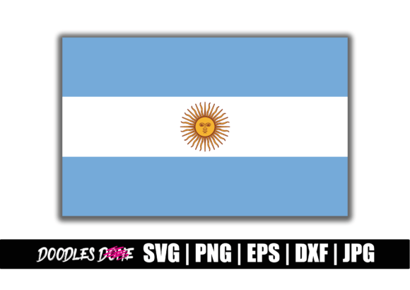 Argentina Flag SVG for Crafts and Graphics