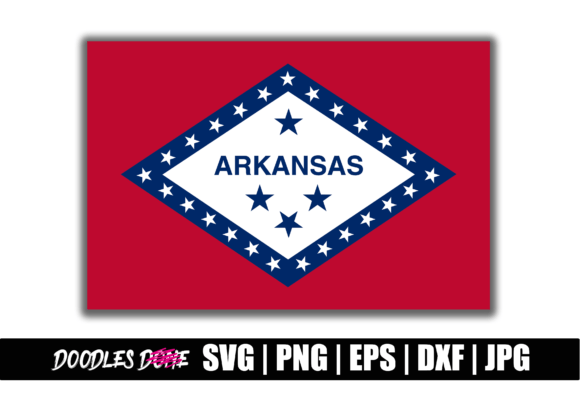 Arkansas State Flag SVG for Graphics and Crafts