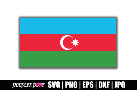 Azerbaijan Flag SVG: Graphics and Crafts for Real Publishing