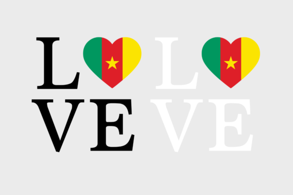Cameroon Flag, Love Cameroon SVG PNG: Graphics and Crafts for Branding