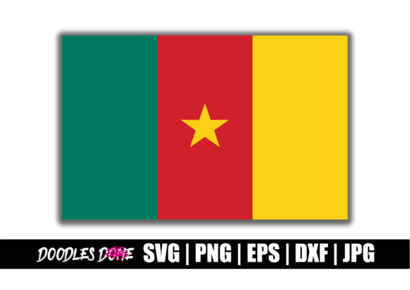 Cameroon Flag SVG for Graphics and Crafts