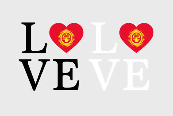 Kyrgyzstan Flag, Love Kyrgyzstan, SVG Graphics