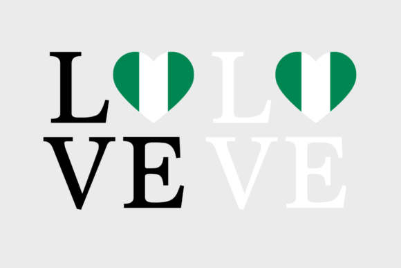 Nigeria Flag, Love Nigeria SVG PNG