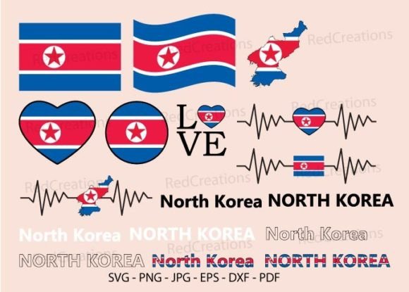 North Korea Flag Bundle Svg, Love: Graphics & Crafts Review