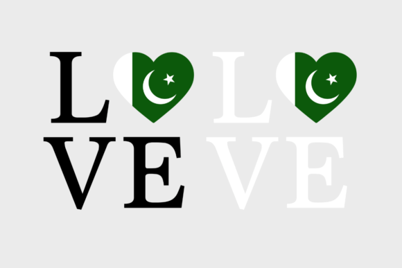 Pakistan Flag, Love Pakistan, SVG PNG