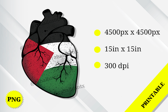 Palestine Heart Flag Transparent Backgr Graphics