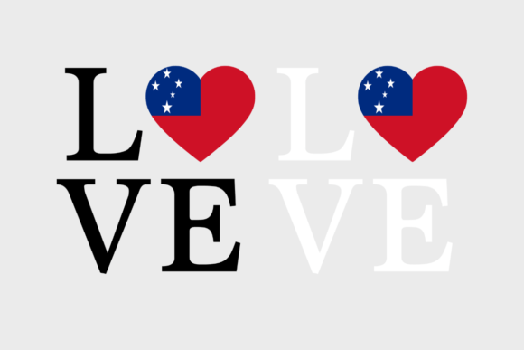 Samoa Flag, Love Samoa SVG PNG: Graphics and Crafts for Branding