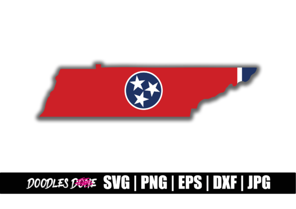 Tennessee Flag SVG for Graphics and Crafts