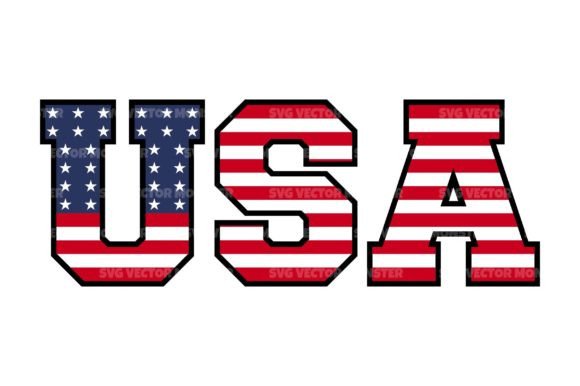USA American Flag Svg Cut File: Graphics and Crafts